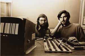 Woz and Jobs decided the Apple II would load their OS from the circuit board, instead of needing to be loaded manually. It would also have a fanless power